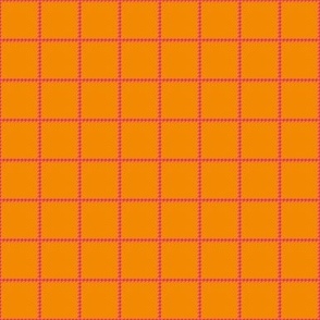 Boss Houndstooth Square Orange and Pink/Tiny 1 SSJM24-A5