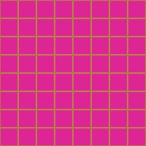 Boss Houndstooth Square Pink and Green/Tiny 1 SSJM24-A49
