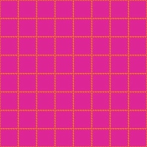 Boss Houndstooth Square Pink and Orange/Tiny 1 SSJM24-A4
