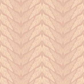 small //  Goose Feathers Chevron Stripes Salmon Pink
