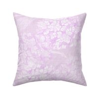 M coquette aesthetic rococo hydrangea flowers in soft monochromatic bright lilac purple lavender
