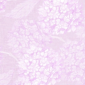 M coquette aesthetic rococo hydrangea flowers in soft monochromatic bright lilac purple lavender