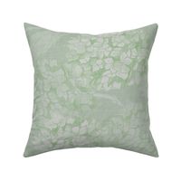 M dramatic glamour Hydrangea flowers in soft monochromatic sage green rococo