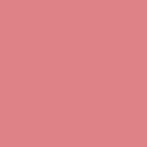 Peach Blossom Solid Fabric- #DE8286 - Spoonflower Peach Plethora Palette