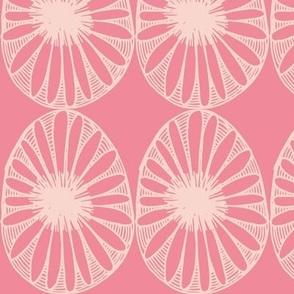 Block Print Easter Egg Coral