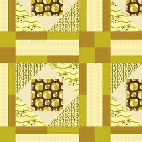 QUILT DESIGN 2 - CHEATER QUILT COLLECTION (YELLOW)