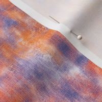 6” repeat Painterly mark making on faux burlap woven texture tree from blender, artistic marks blue nova, orange, peach fuzz