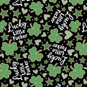 Medium Scale Lucky Little Fucker Sarcastic Sweary Shamrocks  (2)