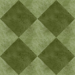 Rustic Diamonds Shades of Green