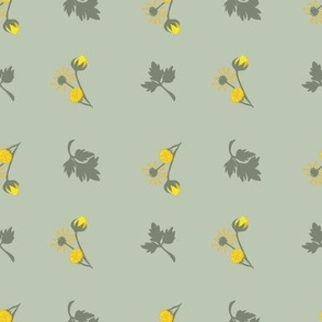 Buttercup Little Leaf in Sage Green - part of the Sage Green Colourway from the Buttercup Collection 