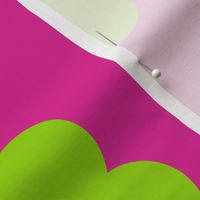Boss Flower Half-Drop Pink and Green/Jumbo SSJM24-A54