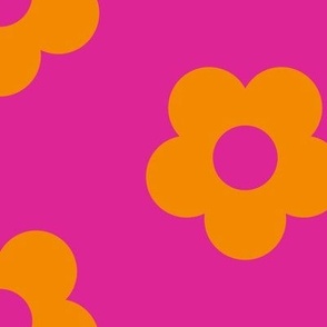Boss Flower Half-Drop Pink and Orange/Jumbo SSJM24-A9