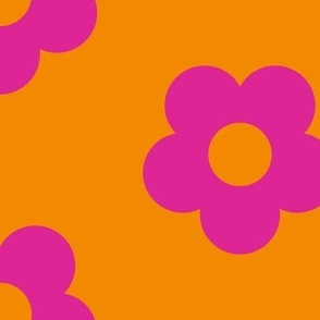 Boss Flower Half-Drop Orange and Pink/Jumbo SSJM24-A10