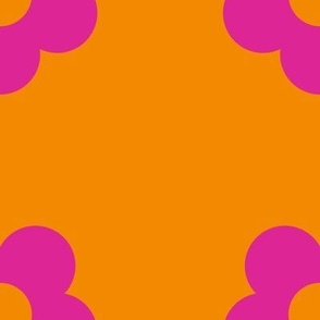 Boss Flower Rows Orange and Pink/Jumbo SSJM24-A8