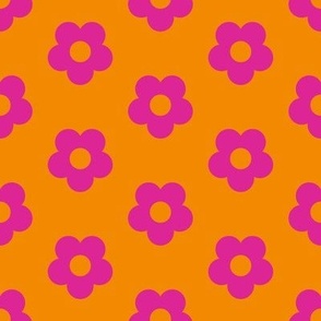 Boss Flower Half-Drop Orange and Pink/Large 8 SSJM24-A10