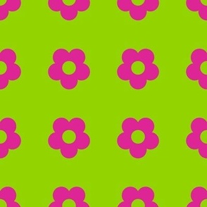 Boss Flower Rows Green and Pink/Large 8 SSJM24-A51