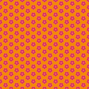 Boss Flower Half-Drop Orange and Pink/Tiny 2 SSJM24-A10
