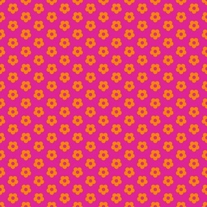 Boss Flower Half-Drop Pink and Orange/Tiny 2 SSJM24-A9