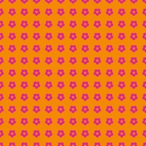 Boss Flower Rows Orange and Pink/Tiny 2 SSJM24-A8
