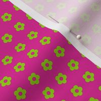 Boss Flower Rows Pink and Green/Tiny 2 SSJM24-A52