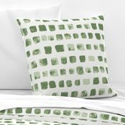 Green Watercolor Squares-L