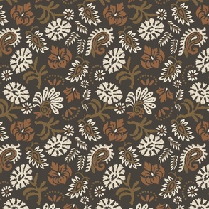 Ikat Floral | Antiquarian Brown - ‘2024 SW Deeps & Darks Anthology’ Palette Coordinate