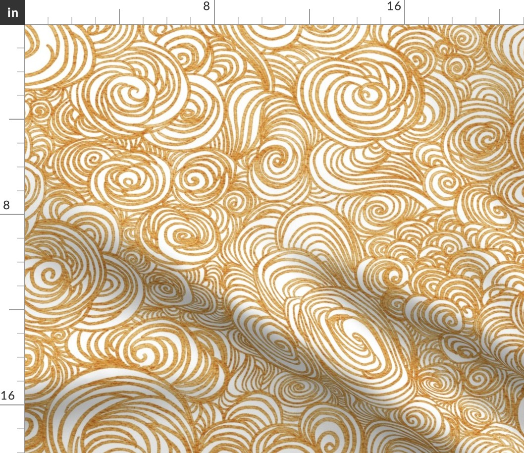 noodle sea - japanese noodle - chinese noodle - abstract food fabric and wallpaper