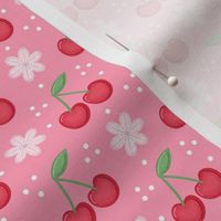 Cherry Blossom Kitsch Pink Ditsy
