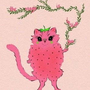 Springtime Strawberry Cats