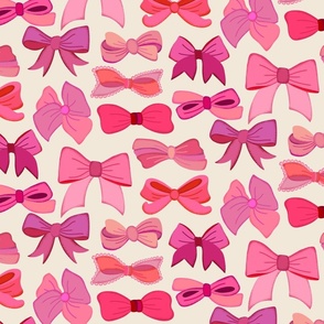 Cute Retro Bows - Pink Palette