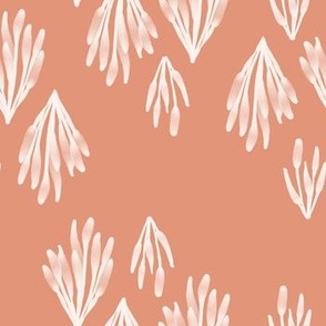Abstract coral pastel terracotta 