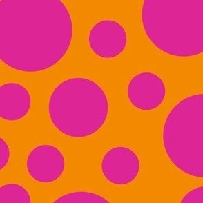Biz Dots Orange and Pink/Jumbo SSJM24-A12