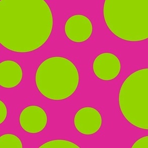 Biz Dots Pink and Green/Jumbo SSJM24-A56