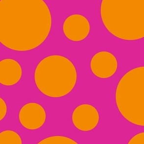 Biz Dots Pink and Orange/Jumbo SSJM24-A11