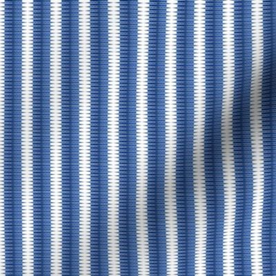 cotton Shirting stripe blue ombre vertical zig zag spikes