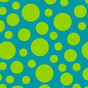 Biz Dots Blue and Green/Large 12 SSJM24-A33