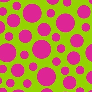 Biz Dots Green and Pink/Large 12 SSJM24-A55