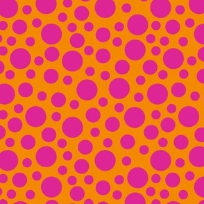 Biz Dots Orange and Pink/Medium 6 SSJM24-A12