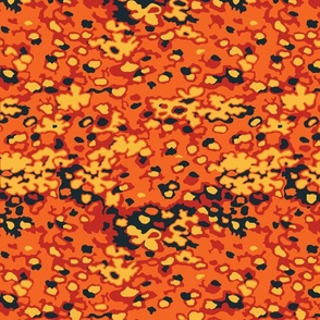 Oakleaf Glow-Oak Hunter Orange Camouflage Pattern