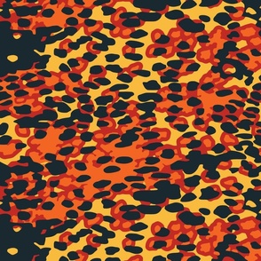 Plane Tree Hunter Orange Glow Camouflage Pattern