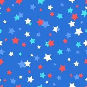 Fourth of July Stars-blue, 4th of July, July 4th, Red White and Blue, Stars Wallpaper, Patriotic