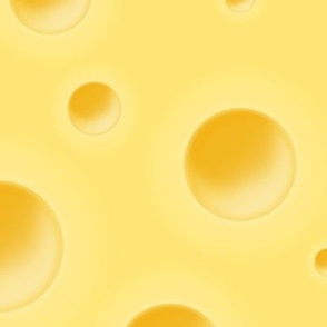 Adorable Cheese Whimsical Swiss Cheese Holes (large scle)