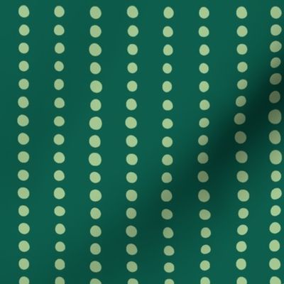 beetles and bugs dot stripes in dark green