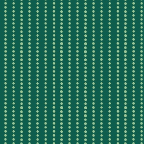 beetles and bugs dot stripes in dark green