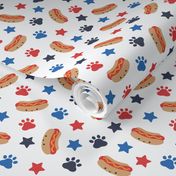 medium hot dogs / stars & paws