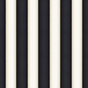 Black & Ivory Vertical Stripes (large scale)