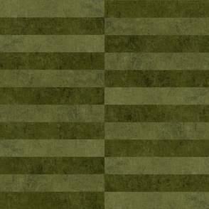 Staggered Stripes, Large Scale - Olive Green