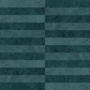 Staggered Stripes, Large Scale - Petrol Blue