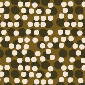 Layered Polka Dot | Olive Greens