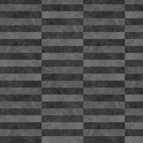 Staggered Stripes, Medium Scale - Charcoal Grey
